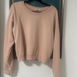 Z Supply Blush Crew Neck Sweatshirt
